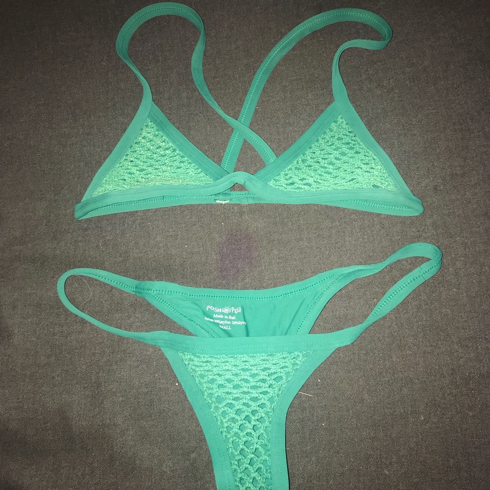 SOLD Posh Pua Green Kainalu Set